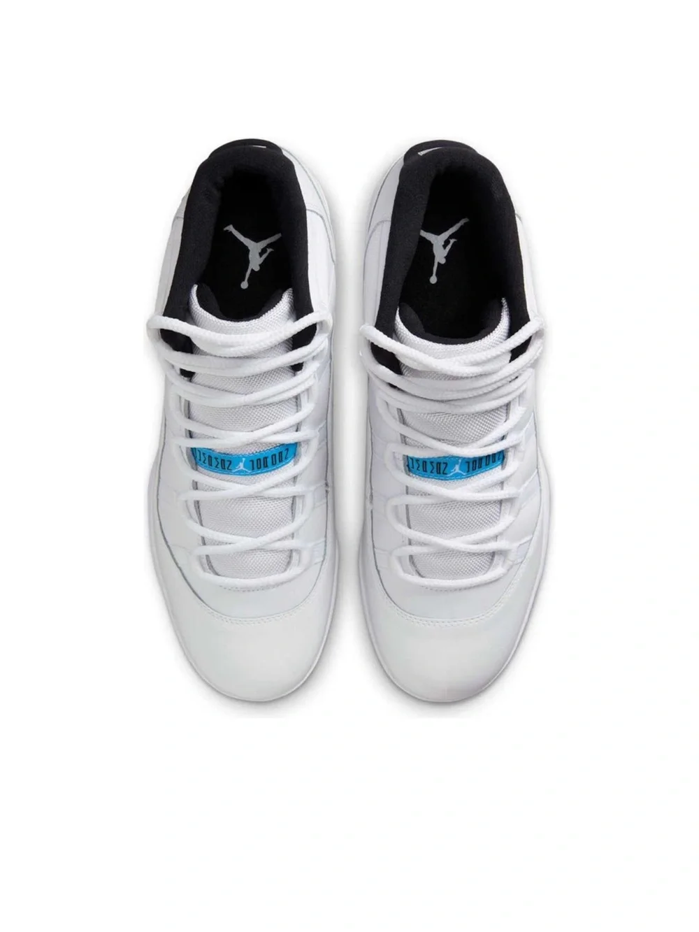 NEW Jordan 11 Mid TD Football Cleats-White/Legend Blue-Black: HM7324 104 (10.5)